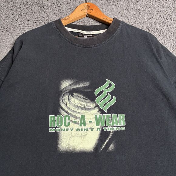 Vintage Y2k Vintage Jay-Z Rocawear Roc-A-Fella Records T-shirt 2XL Rap Tee